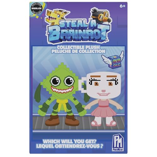 Steal A Brainrot Mystery Collectible Plush -Assortment - Series 1 - Includes DLC Codes Redeemable on Roblox - Officially Licensed Mystery Collectible Plush by PhatMojo