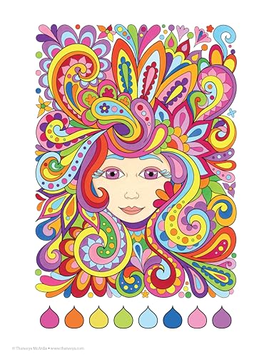 Free Spirit Coloring Book (Coloring is Fun) (Design Originals) 32 Whimsical & Quirky Art Activities from Thaneeya McArdle on High-Quality, Extra-Thick Perforated Pages that Resist Bleed-Through - Image 3