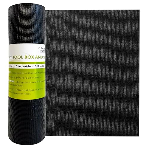 Rubber Sheet Warehouse | Tool Box Mat for Protecting Your Tools, Padding Work Surfaces, Industrial Grade | 16 inch Wide x 6 ft Long (PVC)