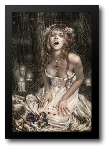 ビクトリア・フランシス ヴァンパイア・ローズ・ガール　絵画 Amazon.com: Vampire Girl 20x24 裱框藝術印刷品,由Frances、Victoria
