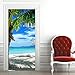 Dekoracyjne Naklejki Na Drzwi Piaszczysta Plaża Plakat Home Art Dekoracyjne Tapety Na Drzwi Winylowe Nowoczesne Drzwi Naklejki-80 Cm (Szer.) * 210 Cm (Wys.)