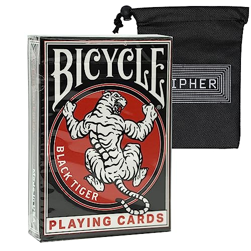 Black Tiger Revival Playing Cards by Ellusionist – Includes Cipher Card ...