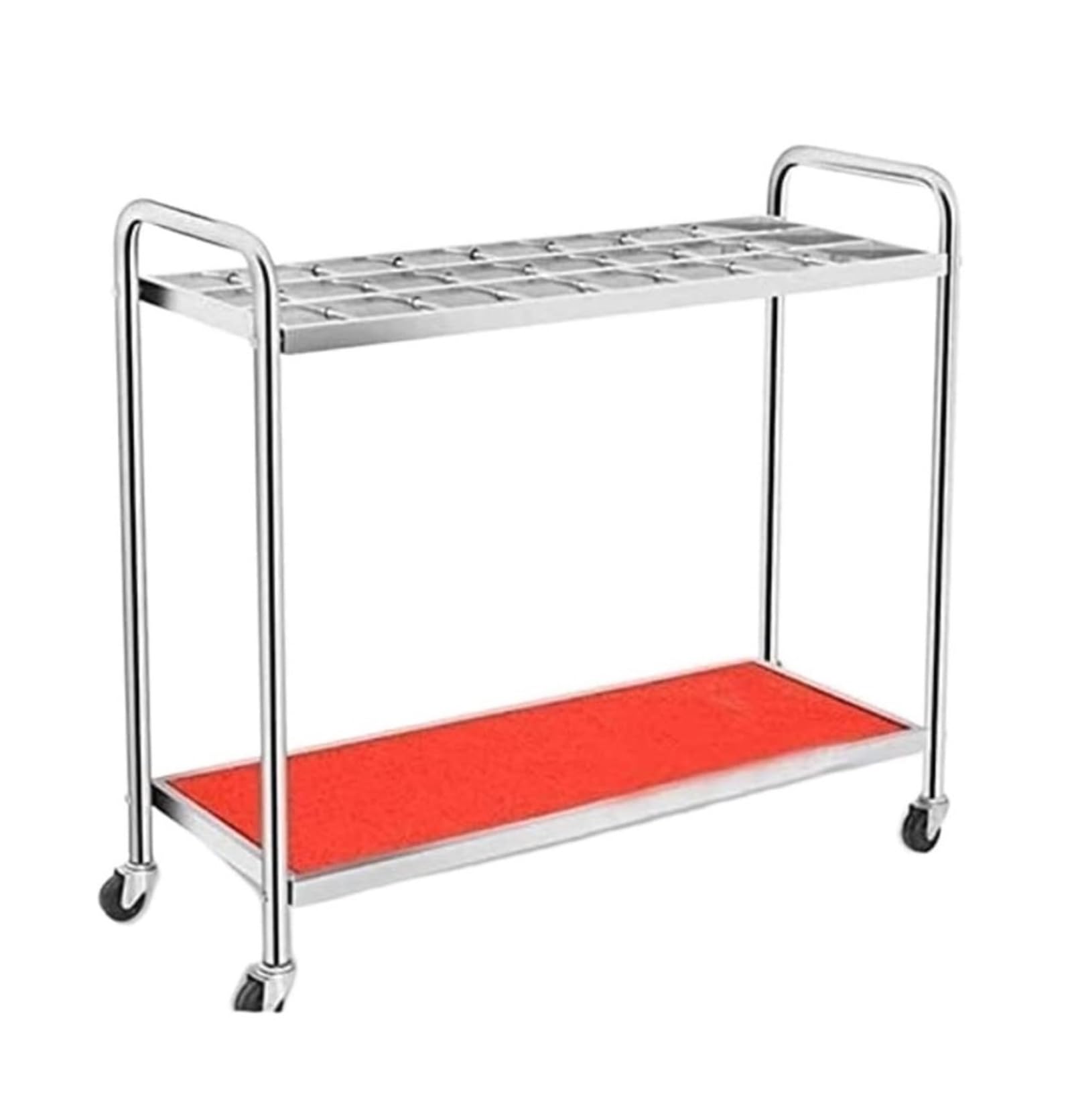 Porte-parapluies avec roue universelle support de sol argent