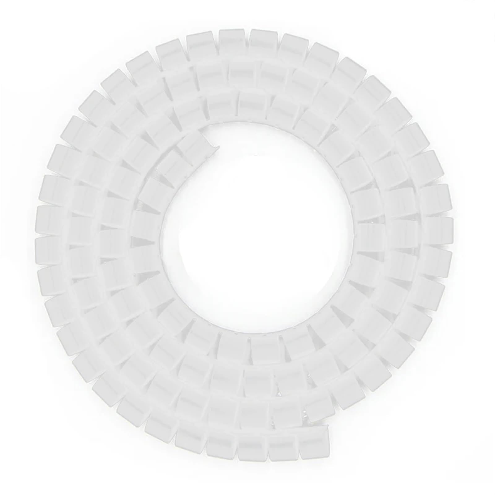manga de cable espiral, Enrollador de tubos en espiral flexible 1 metro, organizador gestión 3 pies, envoltura cables for un almacenamiento eficiente del cable(White,ID 32mm)