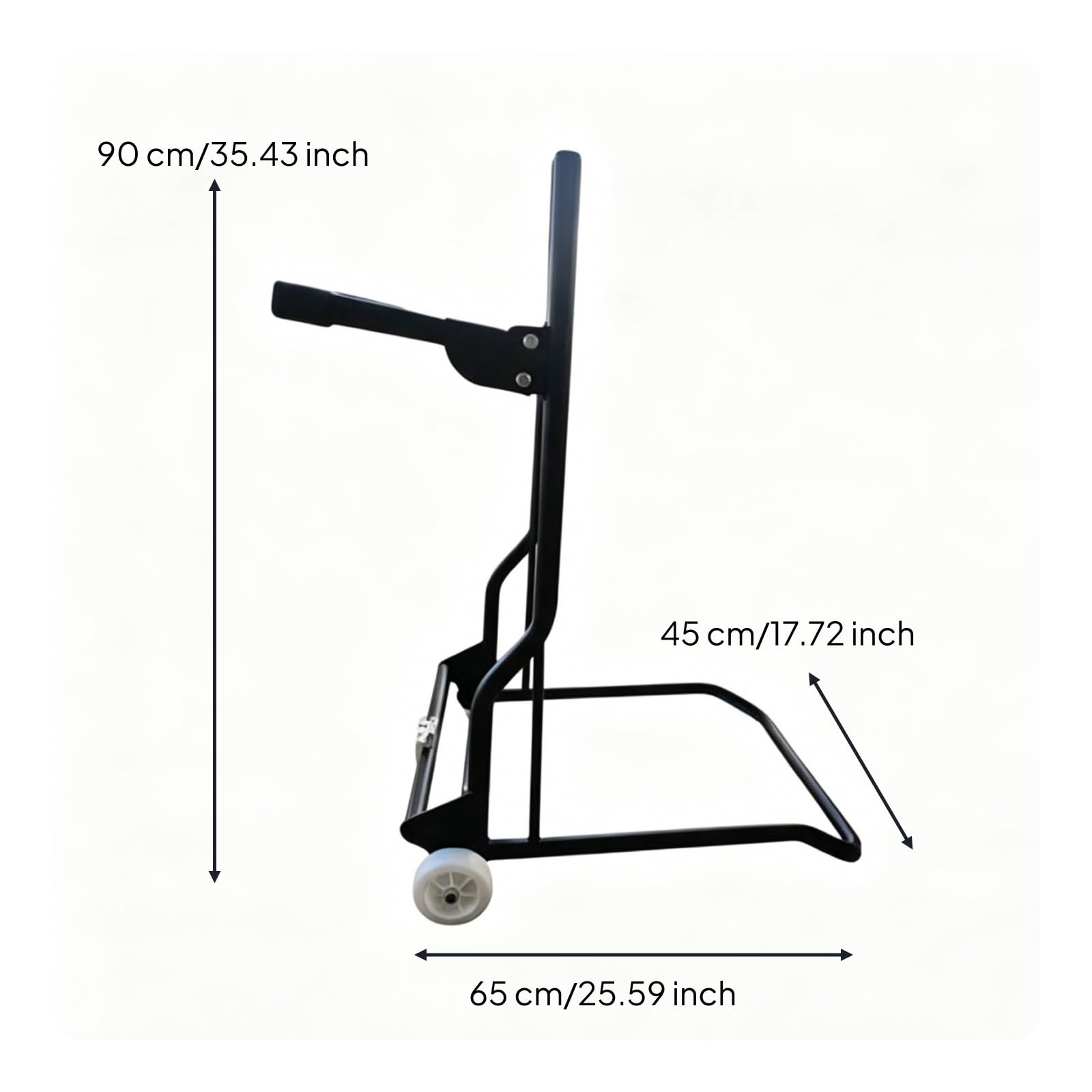 Carrello Motore Fuoribordo Carrello Trasporto Carrello Supporto Trolley Telaio in Tubo d'Acciaio con Manico Verticale Staffa di, Pieghevole Rimovibile Per Motore Fuoribordo Fino A 30 CV
