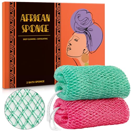 Hrsqu Afrikanischer Netzschwamm, 2 Stück