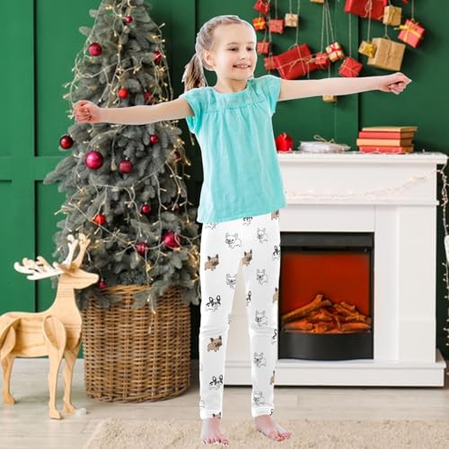 Girls Leggings Athletic Leggings Kids Dance Running Yoga Pants 4-10 Years3