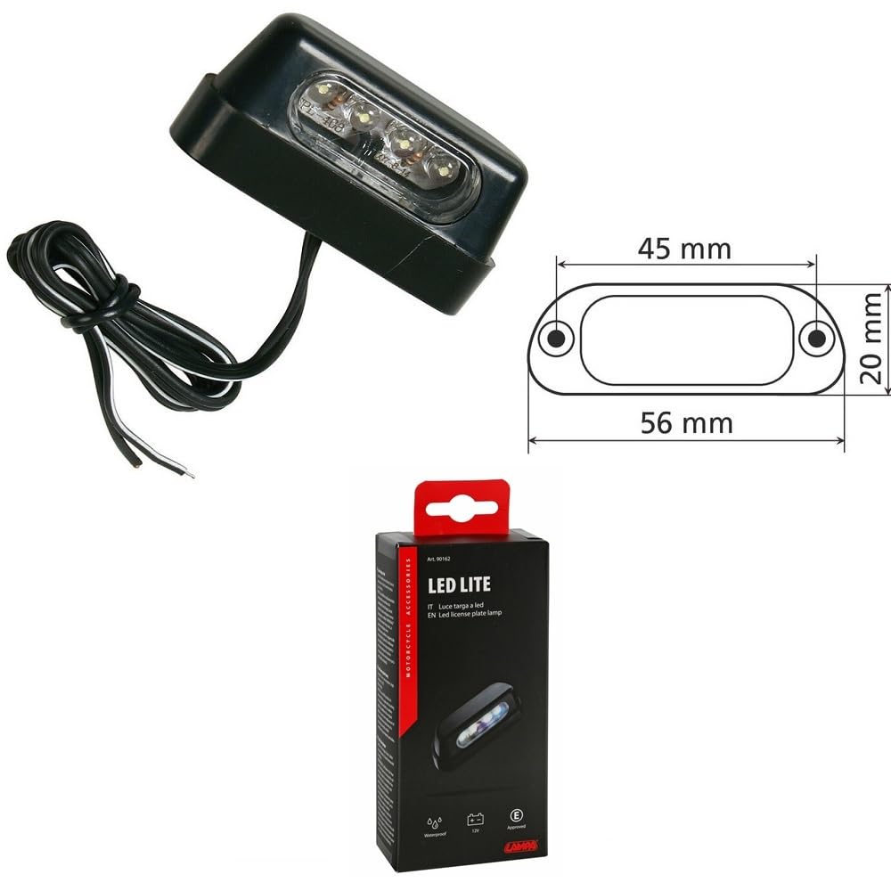 Compatible avec Beta Motor Evo 200 2T KIT Moto Support DE Plaque D'IMMATRICULATION RÉGLABLE+2 FLÈCHES LED+ÉCLAIRAGE 4 LED+CATALYSEUR+Support CATADIOPTRE HOMOLOGUÉS