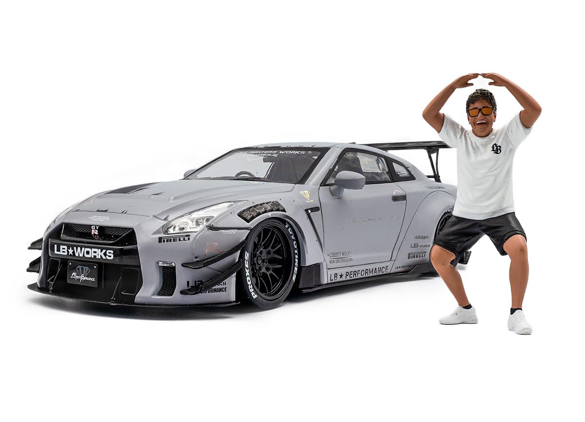 Amazon | ソリド 1/18 日産 GT-R R35 リバティーウォーク グレー 加藤