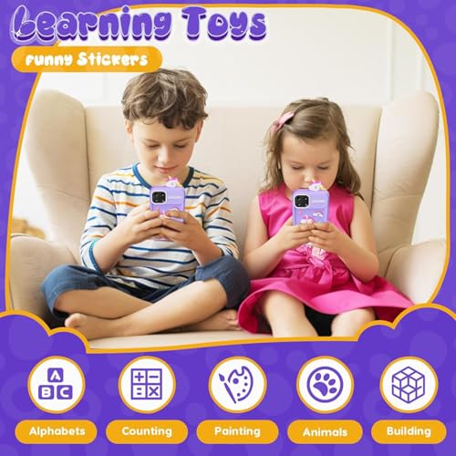 Image of Cason Small Smart Phone for Boys & Girls,2.8 inch Touch Screen Mini Toy Phone for Kids with Dual Camera, Music Player, Games Kids Mobile with 8GB SD Card (Purple)