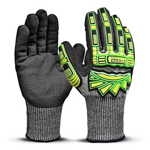 STEGO ST-9080 IMPACT AND CUT PROTECTION GLOVES SHELL SERIES - SIZE: LARGE (9/L) (LARGE (9/L))