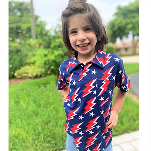 Image of Unique Baby Moisture Wicking Kids Polo Shirts for Toddler Boys Polo Shirt