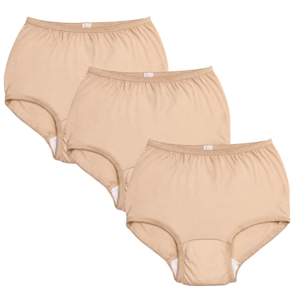Incontinence underwear for women - Washable and Reusable - Colour Beige- Pack of 3 (XL)-image-47