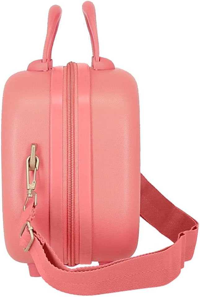 Enso Annie Adaptable Toiletry Bag with Shoulder Bag, Coral, Neceser, Makeup bag