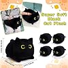 LSYDCARM Black Cat Plush, Black Cat Stuffed Animals with Babies Inside, Mommy Cat with 4 Baby Kittens Kawaii Cat Plushie Toy Birthday Gifts for Kids Boys Girls #1