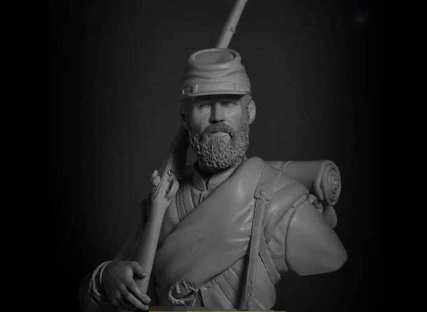 Modelo Kit Resina Sin Pintar 1/10 Antiguo Guerrero Soporte Busto Resina Figura Kits De Modelo Miniatura Gk Sin Montar Sin Pintar