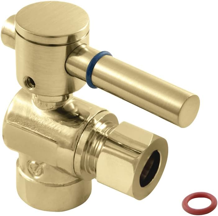 Kingston Brass CC43205DL Concord Decorative Quarter Turn Valve with 1/2-Inch Sweat, 3/8-Inch OD, Lever Handle, Oil Rubbed Bronze