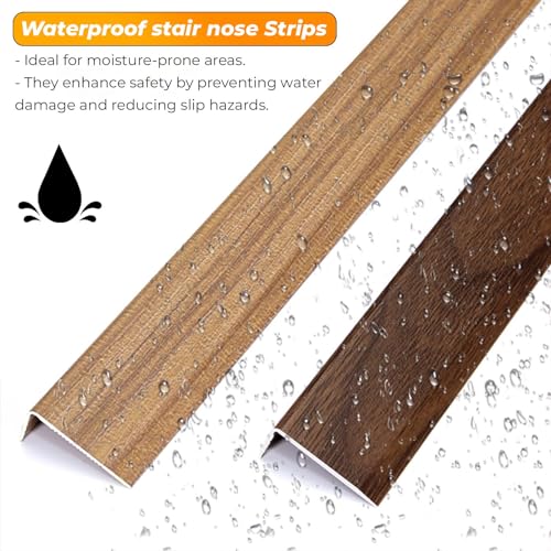 Nez de marche antidérapant aluminium blanc pour sol stratifié