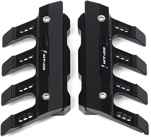 Miniatura 10 de SCUUBE Para Yamaha MT-03 MT03 Protector lateral de caída de motocicleta Protector de horquilla delantera Protector de guardabarros delantero Bloque