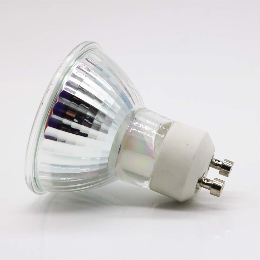 Lampadina LED GU10, luce bianca fredda, 6000 K, faretto a LED, 3 W, sostituisce 24 W, alogena, faretto a LED, non dimmerabile, angolo di diffusione 120°, 220 V (5 pezzi