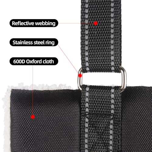 Verstellbarer Hunde Tragehilfe für Mittelgroße/Große Hunde, Sicherheitsunterstützung für Alte Verletzte Behinderte Hunde, Rehabilitationsgeschirr mit Polsterung