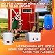 ZenxyHoC Hühner-Futterspender ohne Abfall, DIY Automatischer Geflügel-Futterspender 8 Anschlüsse 1 Lochsäge mit Abdeckungen Schwerkraft-Futterset für Eimer, Fässer, Mülleimer, Tröge