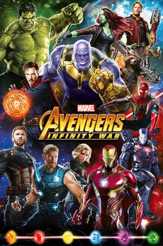 Close Up Poster Marvel Avengers Infinity War - Héros (61cm x 91,5cm)
