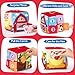hahaland Baby Seek and Find Sensory Farm Animals Plush - 13 PCS Whats Inside Box with Rattle Crinkle Squeaker 9 Month Old Baby Toys 6-12 Months Montessori Toys for 6 Month Old Gifts Stocking Stuffers