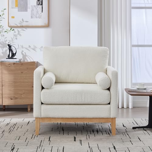 Sillón Lounge Peluche Marfil miniatura 1