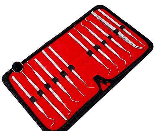 Set de 12 micro herramientas de acero inoxidable