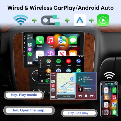 Radio con pantalla de 10 pulgadas para Chevy Silverado miniatura 5