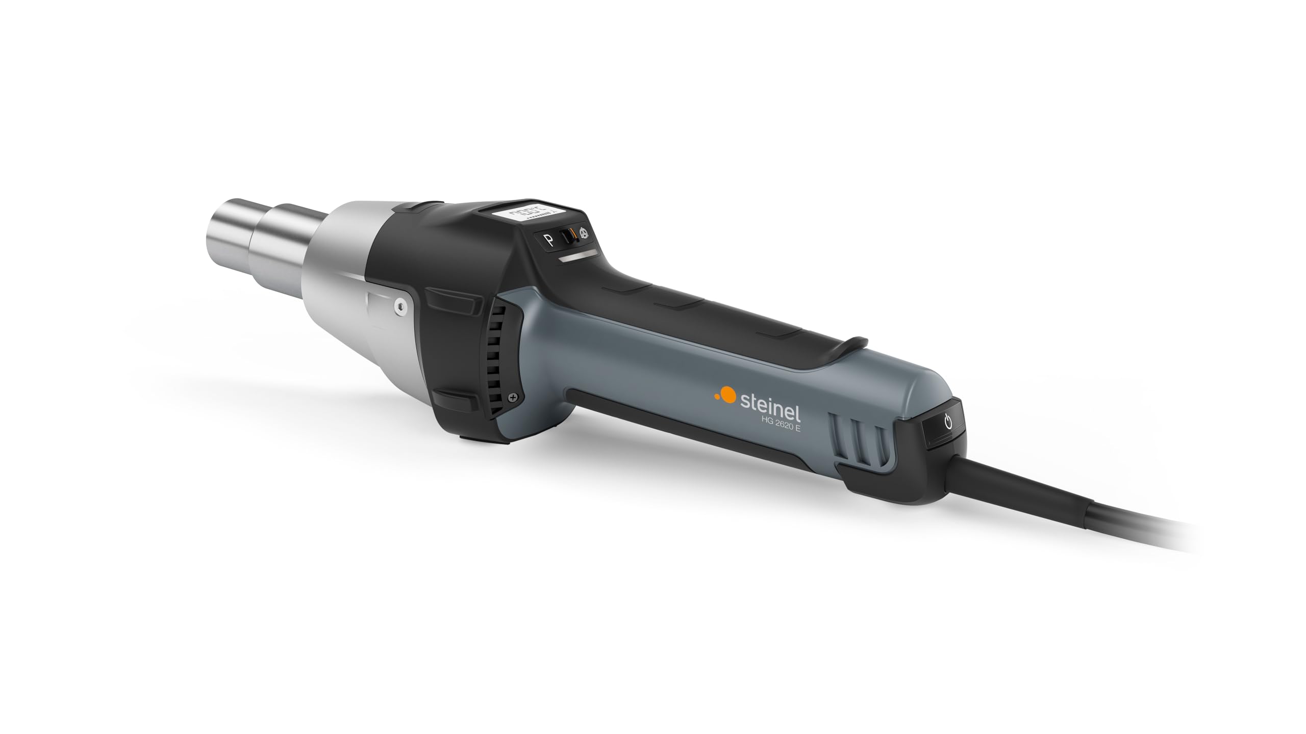 Steinel Pistola de Aire Caliente Hg 2620 E, Pistola de Aire Caliente Profesional, Cable de 3 m, Pantalla LCD, 700 °C, 500 l/min, 2300 W