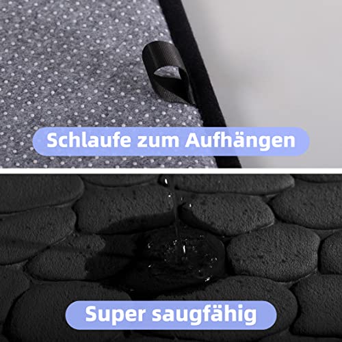 chakme Memory Foam Bath Mat, Super Absorbent Cobblestone Bathroom Rug for Bathroom Ultra Soft Bath Mat, Machine Washable - Image 4