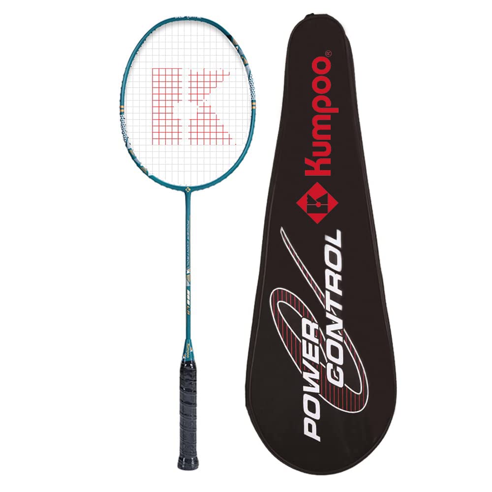 KUMPOO Professional Badminton Racket, Lightweight Badminton Racket, High Tension String Full Carbon Fiber Shaft Badminton Racket with Racket Cover Bag