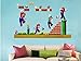 Set Super Mario Bros Zusammensetzung Entfernbare Wandaufkleber Aufkleber Kinder Wohnkultur
