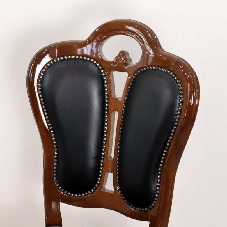 ダイニングチェア イタリア ブラック 合皮 猫脚 GIGLIO 木製 ダイニングチェア イタリア ブラック 合皮 猫脚 GIGLIO 木製 椅子・チェア