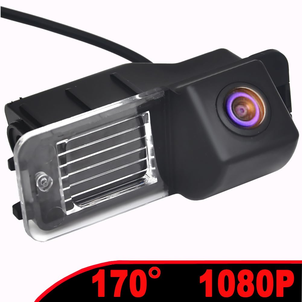 Auto Wayfeng WF® AHD Fisheye Retromarcia Parcheggio Telecamera di backup per VW Volkswagen Polo 6R V Golf 6 Passat CC MK6 Magotan Bora