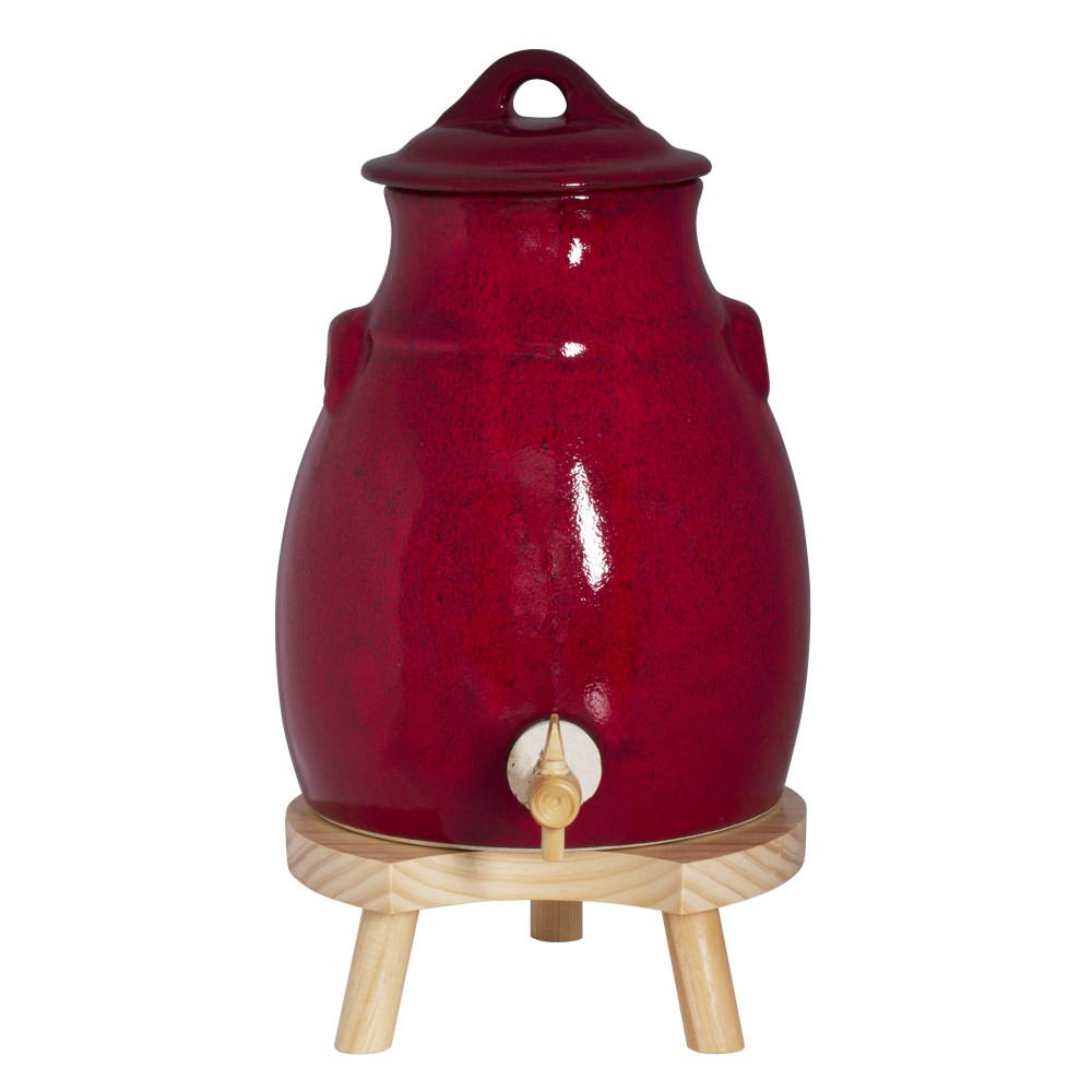 TABLE PASSION - VINAIGRIER + SOCLE 3.5 ROUGE