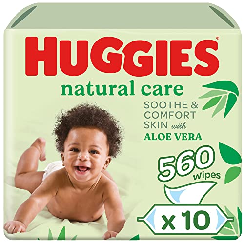 Huggies Natural Care - Toallitas para bebé, 560 toallitas