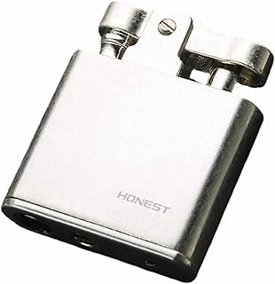 Vintage Kerosene Lighter Oil Gasoline Wood Lighter Grinding Wheels Brass Core Cigarette Lighter Gadget Gasoline Fire,Silver,52.3 * 42.7 * 14mm