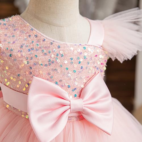 HNXDYY Baby Girl Party Tutu Dress Toddler Girl Sequins Wedding Pageant Ball Gown4