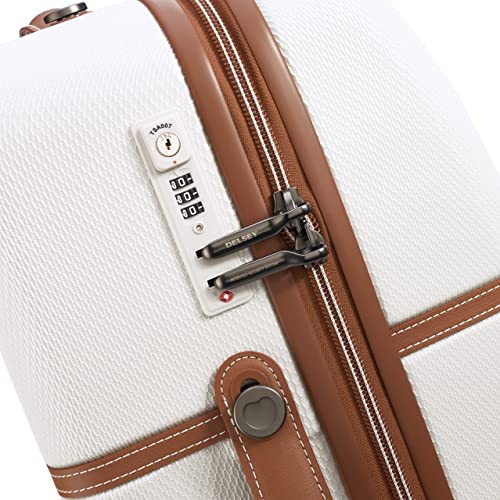 DELSEY PARIS Chatelet Air Hardside Luggage, Spinner Wheels, Champagne White, Checked-Large 28 Inch3