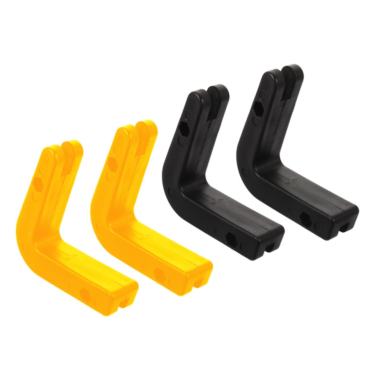 Gogogmee 4Pcs Wall Mounted Barbell Rack Durable Barbell Storage Stand for Home Gym Compact Barbell Hanger for Garage Sturdy Design with Reliable Material for Commercial Use