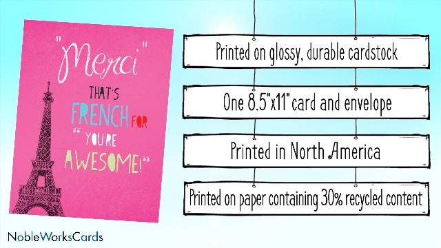 Amazon.com : NobleWorks - Beautiful Thank You Card with