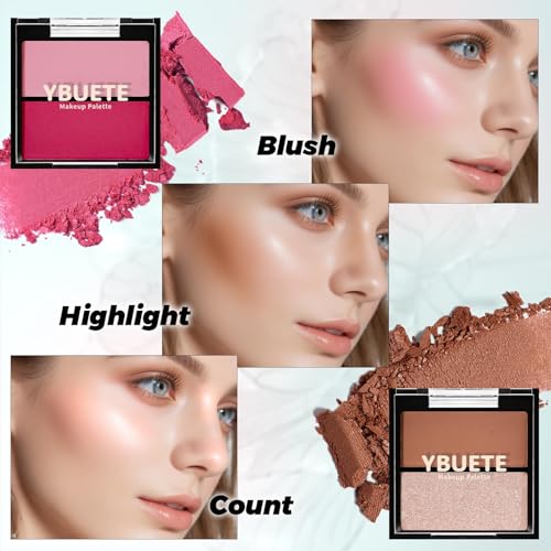YBUETE Makeup Kit for Teens Girls Women, Travel Portable Makeup Present Set for Beginners & Professionals, Cosmetic Bundle Include Foundation Eyeshadow Palette Lipstick Eyeliner Mascara