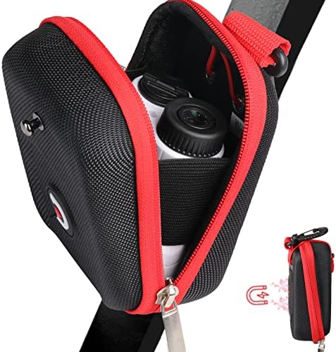 ACHIX Golf Rangefinder Hard Shell Case Compatible for Bushnell/Callaway/Tectectec,Universal Laser Range Finder Carry Bag with Carabiner Belt Clip for Most Brands rangefinders