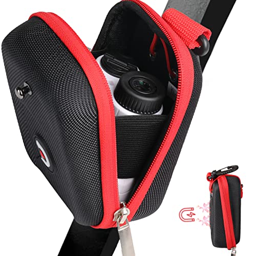 ACHIX Golf Rangefinder Hard Shell Case Compatible for Bushnell/Callaway/Tectectec Universal Laser Range Finder Carry Bag with Carabiner Belt Clip for most brands rangefinders