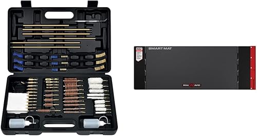 GLORYFIRE Elite Gun Cleaning Kit universal limpiador de armas y alfombrilla inteligente universal Real Avid - 43 x 16 pulgadas, alfombrilla larga de