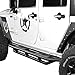 Hooke Road Wrangler JK Running Boards 4 Door Tube Side Steps Nerf Bar for 2007-2018 Jeep Wrangler JK Unlimited 4 Doors Only (Textured Black Heavy Duty)