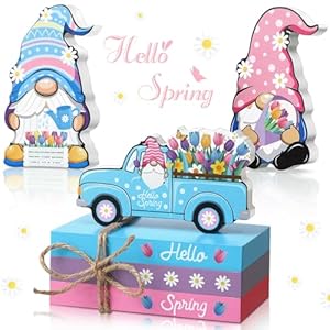 Capoda 4 Pcs Spring Wooden Table Block Signs Hello Spring Centerpieces Rustic Farmhouse Table Decoration Gnome Truck Tulip Book Stack Sign Spring Tiered Tray Decor for Easter Party Home Table Supplies Capoda 4 Pcs Spring Wooden Table Block Signs Hello Spring Centerpieces Rustic Farmhouse Table Decoration Gnome Truck Tulip Book Stack Sign Spring Tiered Tray Decor for Easter Party Home Table Supplies